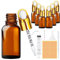 Amentalove 6PCS 10ml Flacon Compte Gouttes, Flacons en Verre Ambre avec Pipettes,Bouteilles en Verre Vide avec Compte Gouttes Pipettes pour Huile Essentielle,Aromathérapie, Liquids Chimique, Parfum