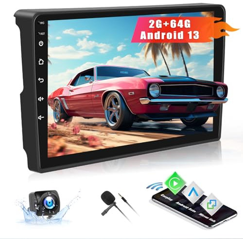 CAMECHO Android 13 2G+64G Autoradio para Citroen Berlingo 2015-2018, Radio de Coche con GPS, Pantalla de 9 Pulgadas con Wireless Carplay Android Auto Mirror Link WiFi/GPS/RDSFM Bluetooth SWC