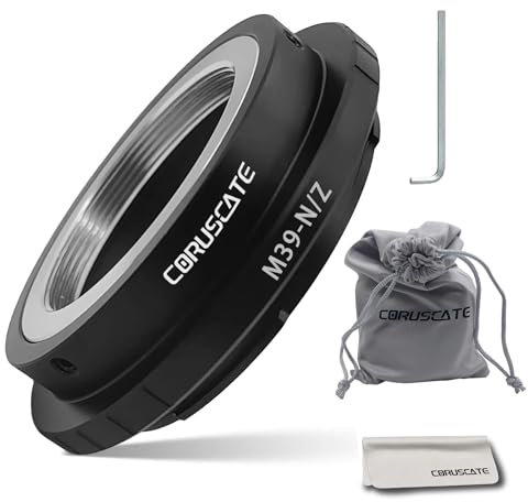 M39 auf NIK/Z Objektivadapter kompatibel mit LM M39 L39 LTM 39 mm Objektiv auf NIK Z-Mount Kamera. Z30, Z9, Z8, Z6, Z7, Z5, Z50+ Objektiv-Reinigungstuch