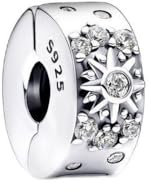 Lkwidi Charme Shining Sun and Moon Clip Charms Anhänger 925 Sterling Silber Charm Pendant für Europäische Armbänder und Halsketten