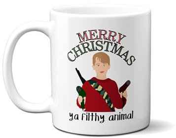 LJChicBoutique Merry Christmas Ya Filthy Animal - Kevin McCallister - Coffee Mug (11 oz)