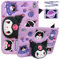 Custodia per iPad 10,2 pollici 2021/2020/2019 (9a/8a/7a generazione), iPad Air 3 10,5 2019, iPad Pro 10,5 2017, graziosa custodia con gatto con supporto e tracolla, Viola