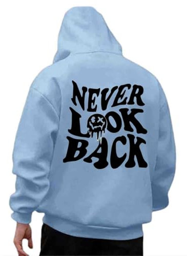 Udbeksid Kapuzenpullover Herren 2024 Hoodie Männer mit Backprint Sweatshirt Streetwear Sweatjacke Langarm Kapuzenpulli Frühling Herbst Winter