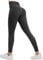 Yaavii Scrunch Leggings für Damen Push Up Sportleggings Hohe Taille Sporthose für Yoga Gym Workout Schwarz S