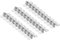 sourcing map 10pcs 3/16 Inch 5mm Conduit Clamps, M5 U Tube Pipe Clamp, Stainless Steel Rigid Pipe Strap, U Shaped Bracket with Two Hole for Pipe Tube Hose Wire Cord Fixing