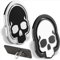 XiXiYang 2 Pcs Skull Cell Phone Ring Stand Holder Grip, Metal Finger Stand 360° Adjustable Finger Ring Holder Desktop with Knob Loop, Suitable for Magnetic Car Mount Kickstand for Cell Phone