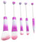 [Uitndvyte] Make-up-Pinsel-Set mit Metallgriff, Lidschatten, Brasil-Pinsel mit Perlen