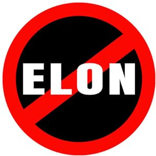 Vesvory Anti Elon Runder 15,2 cm Auto-Stoßstangen-Aufkleber für Tesla-Modelle X, Y, 3 - Geschenk, Zubehör, lustiger Elon Musk Regret Aufkleber (rund)