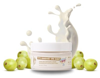 Crema facial nutritiva y regeneradora con extracto puro de uva-champán, baobab, PCA y manteca de karité