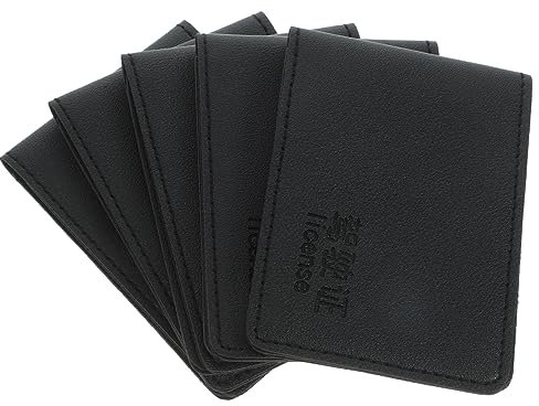 GRIRIW 5stücke Pu Fahrerlaubnis-hülle Kreditkarten-organizer Für Männer Und Frauen Praktische Dokumentenmappe Für Auto Leicht Und Tragbar Modernes Design