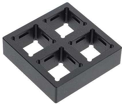 KOMBIUDA Testerbasis Für Mechanische Tastaturen Kompakt Verschleißfestiges Aluminium Mit 4-Slot Design Tastaturzubehör Für Mechanische Schalter Mobiles Testgerät