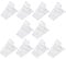 OSOLADY 10pcs Fast Curing Nail Art Manicure Fixation Clips Adjustable Acrylic Nail Molds Professional for Salon Use