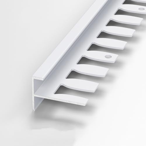 Profilo per gradini, profilo pieghevole a forma di F, in metallo, per piastrelle in parquet laminato, 90 cm (3 pezzi)