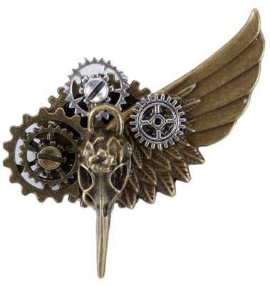 Ausi Broche En Métal Steampunk Gothique Steampunk Accessoires De Performance
