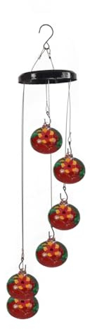 Puthernm Charming Wind Chimes Bird Feeders for Outdoors Hanging Ant and Bee Proof,Never Leak,Perfect Garden Model 3