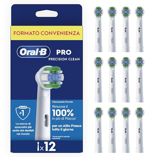 Oral-B Aufsteckbürsten Pro Precision Clean 12er | Original Zahnbürstenaufsatz für Elektrische Zahnbürste, Zahnreinigung für Täglich Frischen Atem