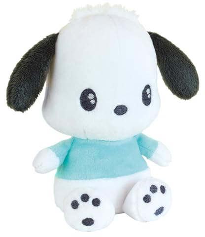 Jemini | Plüschtier POCHACCO 13 cm | Waschbares Baby-Schmusetuch | Offizielles Sanrio-Lizenzprodukt | Kawaii Lernspielzeug ab der Geburt | Geschenkidee für Kinder Geburtstag Weihnachten | 024636
