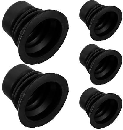 HAMPPLIES Washing Machine Drain Valve Core 5 pack Rubber Drain Plug Kit for Washers Water Pipe Seal Hose Sealer Replacement Parts for Laundry Room