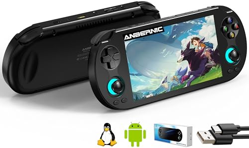 RG VITA PRO Handheld Game Console RK3576 RGVITA PRO Dual OS Android 14 and Linux System 5.5 IPS INCELL touchscreen 5000mAh Supports WiFi Bluetooth HDMI (RG VITA PRO-Black-new)