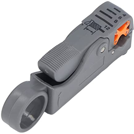 RASTKY Koax-Koaxialkabel-Abisolierzange – Koaxialkabel-Abisolierzange RG58 59 62 Drahtschäl-Entkrustungszange HT-332 – Werkzeug RG6 RG59 RG58 RG62