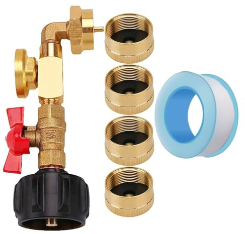 Propane Level Indicator – Gas Meter Connector | Tank Level Checker for Barbecue Garden Campervan and Camping Outdoor Stove
