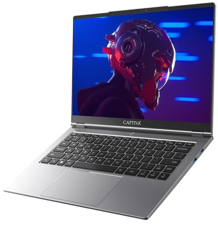 Captiva Notebook Business/Office R10-1338GE | AMD Ryzen 7 255 | 16GB DDR5 RAM | AMD Radeon™ 780M | 500 GB SSD | 14 Zoll 3K 120Hz | ohne OS