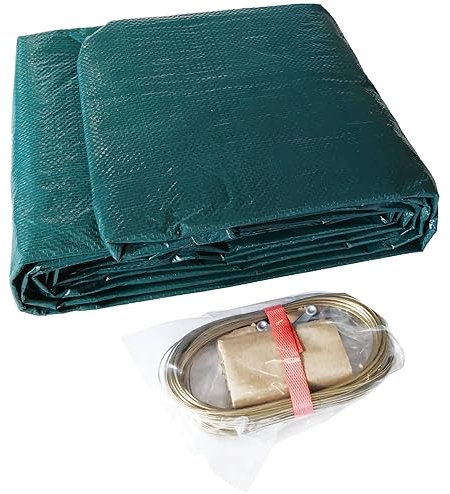 Planet Pool Abdeckplane für 400cm Rund Pools und Schwimmbecken - 94 g/m² Winterschutz und Ganzjahresabdeckung