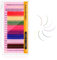NAGARAKU Pestañas Individuales Clásico 1:1 Pestañas Postizas Pelo a Pelo Arcoíris Coloridas 8 Mixtos Del Arco Iris Extension Pestañas 16 Filas Colorful Single Individual Eyelash (0.07 C Curl 11mm)