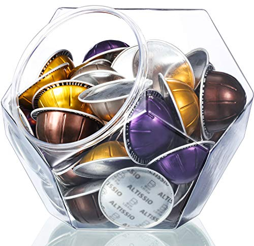 Scatola poligonale a 12 facce portacialde, grande capacità, elegante, per capsule Nespresso Vertuoline