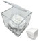 PremiumRose Cube de Rose Blanche Stabilisé de 10 cm Vraie Rose éternelle | Idée Cadeau Maman, Petite Amie, Anniversaire, Remise de Diplôme (Blanc - A 1018)