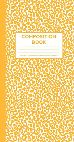 Composition Notebook: Small Dot Grid notebook (Standard Traveler's Notebook Sized Notebook Creamsicle Orange )