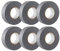 GTSE - Cinta aislante gris de 19 mm x 20 m para instalaciones eléctricas - Autoadhesiva y resistente para proteger, agrupar y reparar cables - 6 Rollos