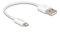 DeLOCK 83001 câble USB 0,15 m USB 2.0 USB A Micro-USB B/Lightning/Apple 30-pin Blanc