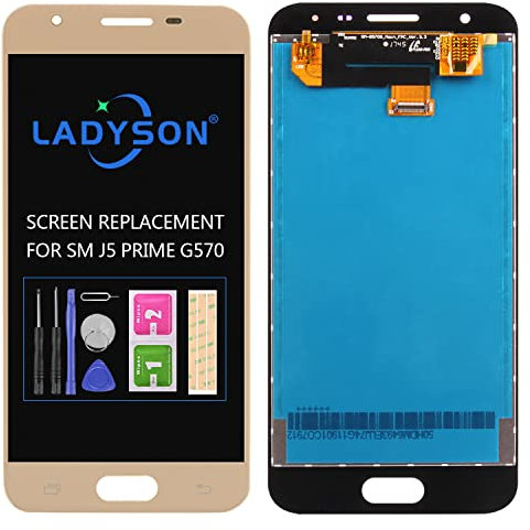 Écran LCD de rechange pour Samsung J5 Prime 5 pour Galaxy J5 Prime G570 SM-G570F G570Y G570M Écran tactile LCD de rechange (Doré)