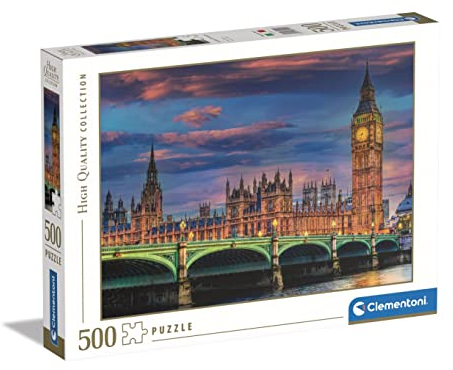 Clementoni - 35112 Collection Puzzle The London Parliament - Jigsaw Puzzle 500 Pieces, Made In Italy, Jigsaw Puzzle For Adults