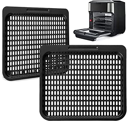 2PCS Cooking Tray Replacement, 10 QT Mesh Cooking Rack Air Fryer Accessories for Instant Vortex Plus10 Quart Air Fryer Oven, Dishwasher Safe
