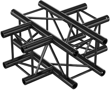 Milos Pro-30 Square F Truss - Cross 4-way QCV41-90° corner - heavy duty - black - F