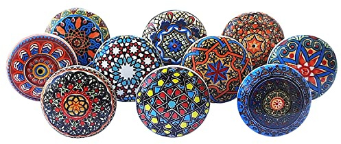 Royal Kraft Vintage Keramik-Zugknöpfe für Küchenschränke, Türen und Schubladen, Kleiderschränke, Schränke (Set of 10) Sknob017