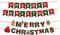 4 Stück Frohe Weihnachten Banner Dekoration – Rot & Grün Merry Christmas Banner für Home Office Dekoration, Schneemann Geschenk Muster Weihnachten Foto Requisiten, Weihnachtsdekorationen Banner