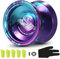 IMEISH Yoyo Profi für Anfänger Kinder Erwachsene, Responsive Jo-Jo Magic Yoyos aus Aluminium mit 5 Saiten und Handschuh
