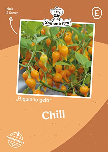 Biquinho gelb Chili ca. 10 Samen - milde, sehr ertragreiche Sorte