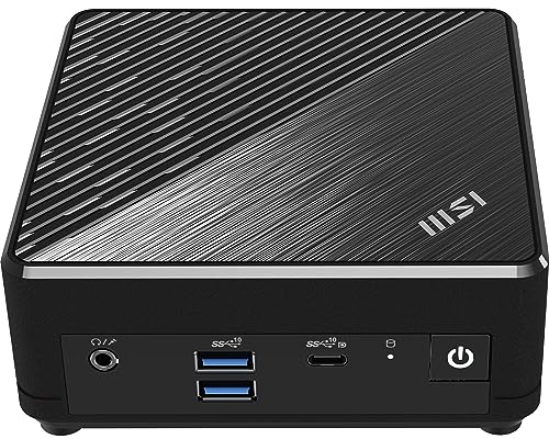 MSI Cubi N ADL S-080DE Mini-PC, Intel N200 Prozessor, 4GB DDR4, 128GB M.2 SSD, USB 3.2 Gen 2 Type C (DP Alternate), HDMI 2.1, DP 1.4, Bluetooth 5, Lüfterlos, Dual LAN, Windows 11 Pro, VESA