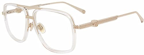 Philipp Plein Unisex VPP063M Sunglasses, Rose Gold with semi-matt Black Parts, 58