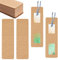 GORGECRAFT 60St Lesezeichen 5.9x1.8 Zoll DIY Harz Lesezeichenhalter Kraft Lesezeichenhüllen Blanko Displaykarten Karton Geschenkboxen Etuis Zum Verpacken Lesezeichen Verpackungsmaterial Buchliebhaber