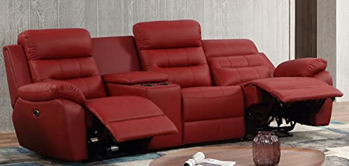 Mapo Möbel Leder Kinosofa Fernsehsofa 5131eee-Cup-31-206