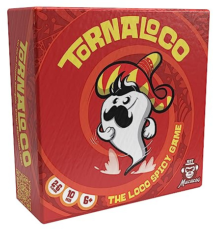 HOT MACACOS 316003 Tornaloco, turbulentes Kartenspiel, ab 6 Jahren, Gesellschaftsspiel für 2-6 Spieler