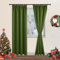 DWCN Blackout Curtains for Bedroom Thermal Insulated Curtain with Tiebacks Pencil Pleat Curtains for Living Room 46 x 72 inch Length, Green, 2 Panels