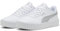 PUMA Femme Carina 3.0 Aqua Metallics Basket, White Silver, 40.5 EU