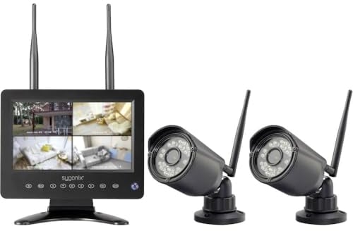Sygonix Funk-Überwachungskamera-Set mit 2 Kameras 1280 x 720 Pixel 2.4 GHz