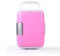 Yajuer Frigo Compatto A Porta Singola, Piccolo Frigorifero con Ripiani Rimovibili, Mini Frigorifero Elettrico per Appartamento, Ufficio, Soggiorno, Dormitorio(Color:Pink)